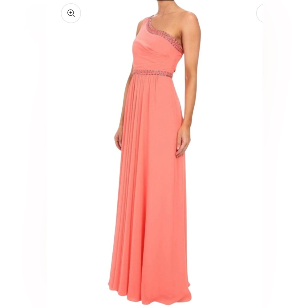 BCBG Daniele Coral One Shoulder Dress